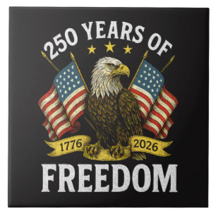250 Jahre Freiheit 1776 2026 Weißkopfseeadler Fliese