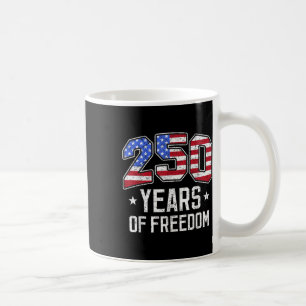 250 Jahre Freiheit 250. Geburtstag Amerika Flagge  Kaffeetasse