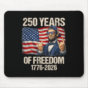 250 Jahre Freiheit Abraham Lincoln Amerikanische F Mousepad