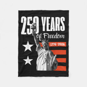 250 Jahre Freiheit Amerika 1776-2026 Fleecedecke