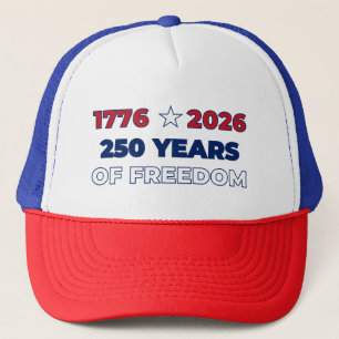 250 Jahre Freiheit Amerika 1776 2026 Patriotisch Truckerkappe