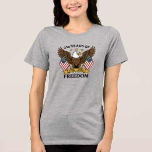 250 Jahre Freiheit Amerikas Jubiläum Tri-Blend Shirt