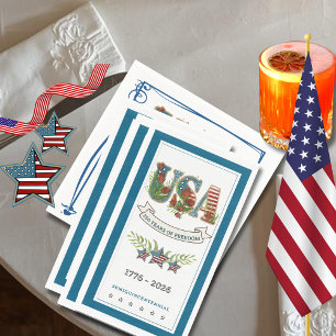250 Jahre Freiheit Elegant Patriotisch Serviette