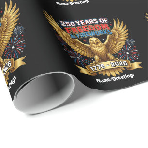 250 Jahre Freiheit & Feuerwerk  Geschenkpapier