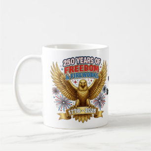 250 Jahre Freiheit & Feuerwerk  Kaffeetasse