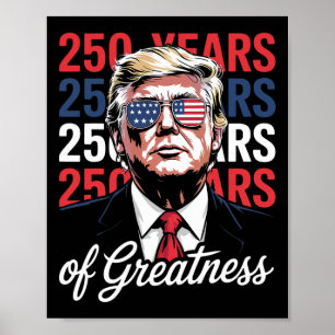 250 Jahre Freiheit - Funny Donald Trump Semiquin Poster