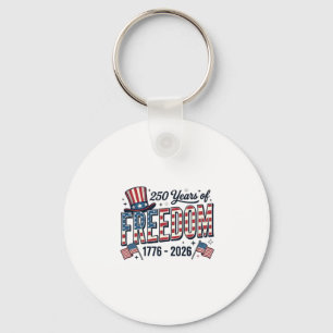 250 Jahre Freiheit Patriotic Jubiläums-Shirt_1 Schlüsselanhänger