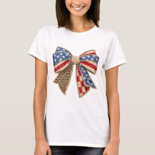 250 Jahre Freiheit Patriotische Schleife USA 4. Ju T-Shirt