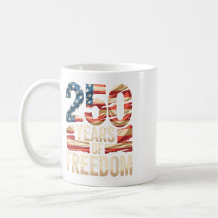 250 Jahre Freiheit Patriotische USA Amerikanische  Kaffeetasse