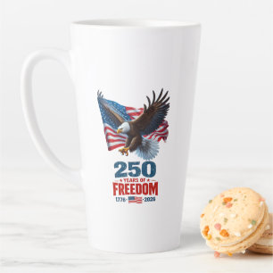 250 Jahre Freiheit Patriotischer Adler Amerikanisc Milchtasse