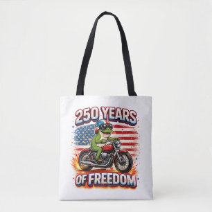250 Jahre Freiheit Patriotischer Frosch Biker USA Tasche