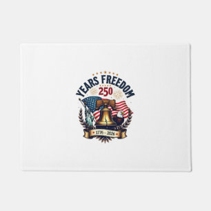 250 Jahre Freiheit Patriotisches Vintage Liberty B Fußmatte