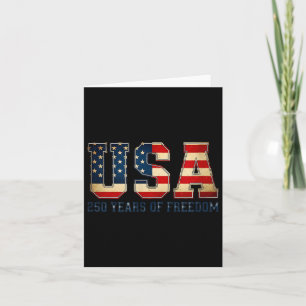 250 Jahre Freiheit USA 1776 2026 4. Juli Karte