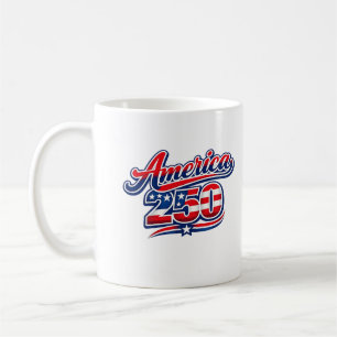 250 Jahre Freiheit – USA 1776–2026 Patriotisch  Kaffeetasse