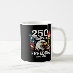250 Jahre Freiheit USA Bald Adler Amerika Flagge 4 Kaffeetasse