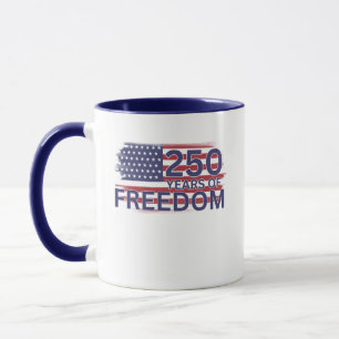 250 Jahre Freiheit USA Unabhängigkeitsfeier Tasse