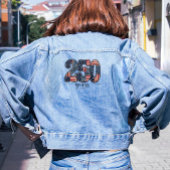 250 Jahre Freiheits-Faux-Patchwork Jeansjacke