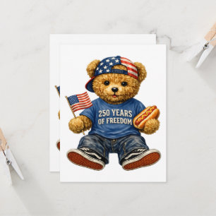 250 Jahre Freiheits-Teddybär Einladung