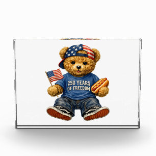 250 Jahre Freiheits-Teddybär Fotoblock