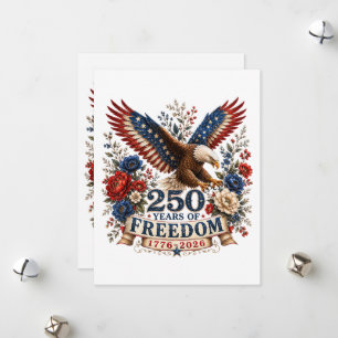 250 Jahre Freiheitsadler 250. Jahrestag USA Feiertagskarte