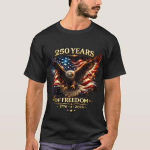 250 Jahre Freiheitsadler Patriotisches Amerika T-Shirt