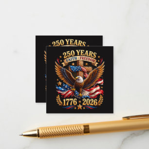 250 Jahre Glaube Freiheit Adler Patriotisch Begleitkarte