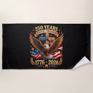 250 Jahre Glaube Freiheit Adler Patriotisch Strandtuch
