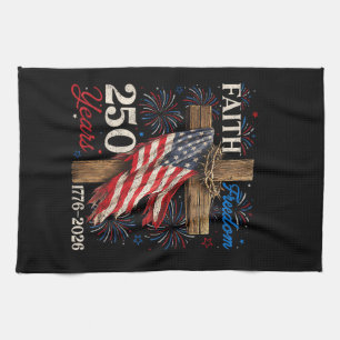 250 Jahre Glaube und Freiheit 4. Juli Shirts Chr Geschirrtuch