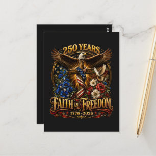 250 Jahre Glaube und Freiheit Amerika Postkarte