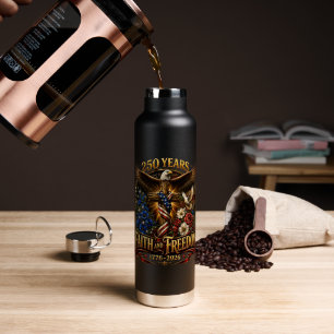 250 Jahre Glaube und Freiheit Amerika Trinkflasche