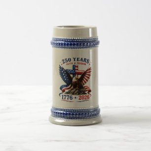 250 Jahre Glaube und Freiheit Bierglas