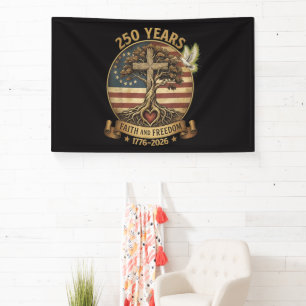 250 Jahre Glaube und Freiheit Christlich Banner