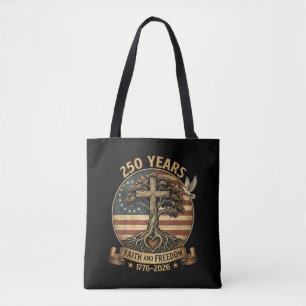 250 Jahre Glaube und Freiheit Christlich USA 250. Tasche