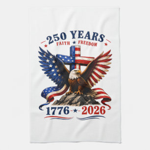 250 Jahre Glaube und Freiheit Geschirrtuch