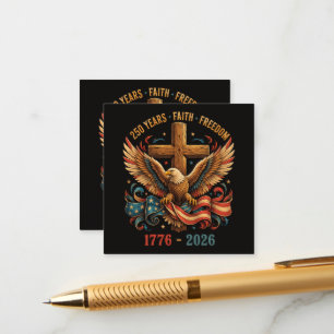 250 Jahre Glaube und Freiheit Patriotischer Adler Begleitkarte