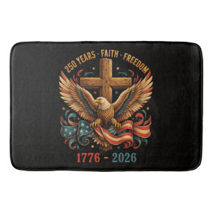 250 Jahre Glauben und Freiheit Patriotischer Adler Badematte