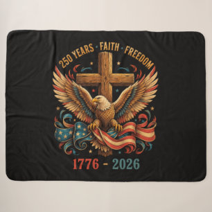 250 Jahre Glauben und Freiheit Patriotischer Adler Sherpadecke