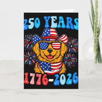 250 Jahre Golden Retriever 1776-2026 250. Jubiläum Karte