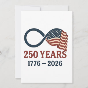 250 Jahre Jahrestag 1776-2026 USA Patriotic Ankündigung