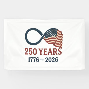 250 Jahre Jahrestag 1776-2026 USA Patriotic Banner
