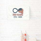 250 Jahre Jahrestag 1776-2026 USA Patriotic Banner (InSitu)