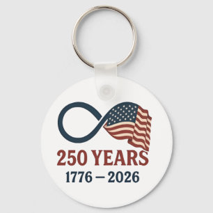 250 Jahre Jahrestag 1776-2026 USA Patriotic Schlüsselanhänger
