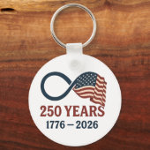 250 Jahre Jahrestag 1776-2026 USA Patriotic Schlüsselanhänger (Vorderseite)