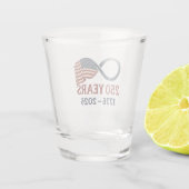 250 Jahre Jahrestag 1776-2026 USA Patriotic Schnapsglas (Rückseite)