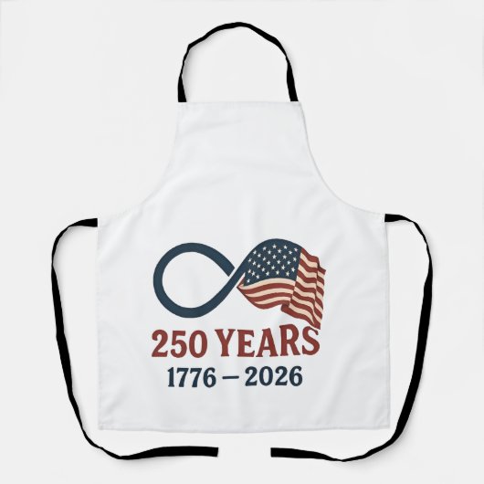 250 Jahre Jahrestag 1776-2026 USA Patriotic Schürze (Vorderseite)