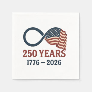 250 Jahre Jahrestag 1776-2026 USA Patriotic Serviette