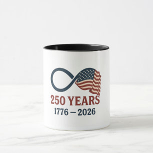 250 Jahre Jahrestag 1776-2026 USA Patriotic Tasse