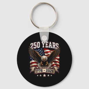 250 Jahre Jubiläum Amerikanisch 1776 2026 Schlüsselanhänger