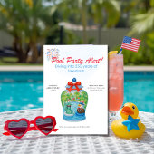 250 Jahre Jubiläum Ginger Jar Pool Party Einladung