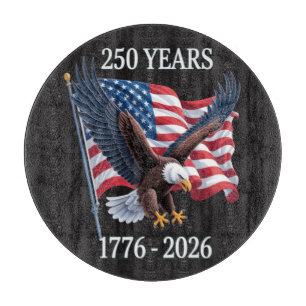 250 Jahre Jubiläum USA Amerikanische Flagge 1776-2 Schneidebrett